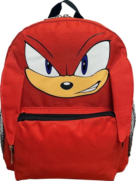 Amazon.com | Ruz Sonic The Hedgehog 12" Small Backpack With 3D Features ...