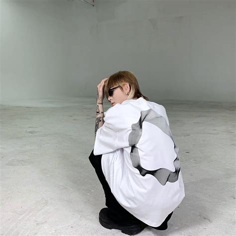 Futuristic Print Loose T-Shirt