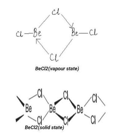 what is the bond angle and structure of becl2? - Brainly.in