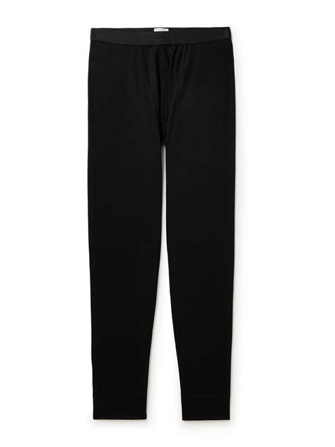 Sunspel - Merino Wool Long Johns - Black Sunspel