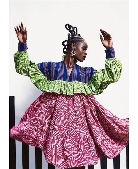 African colourful fashion dress in tie and dye fabric | African ...
