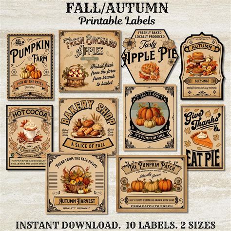 Image result for Fall Decor Storage Labels
