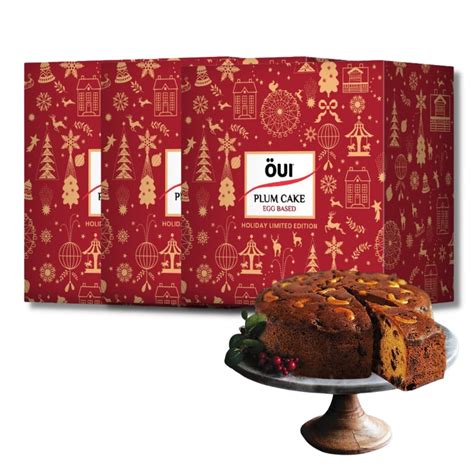 OUI Rich Plum Cake I Gift Pack I Contains Egg | Pack of 3 | 250g X 3 ...