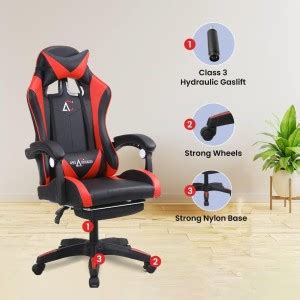 KOZEN Gaming Chair,Retractable Footrest,135° Recliner,Ergonomic,Class 3 ...