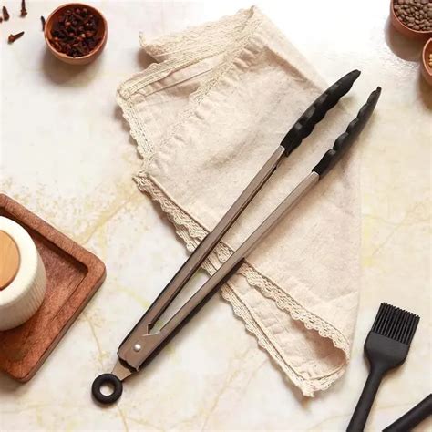 Silicone Food Tongs with Grip Handle | 12 Inches – Dusaan