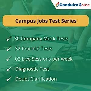 Conduira Campus Jobs - Test Series 6 Months Package (Voucher) : Amazon ...