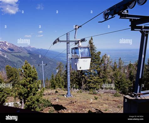 The Wallowa Lake Tramway in Joseph Oregon a popular art and resort town ...