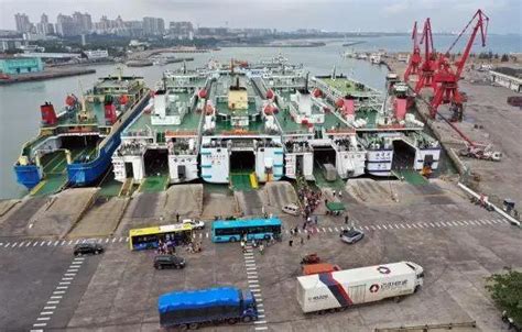 探访“火车过海”客货滚装船：广东湛江至海南海口仅1小时