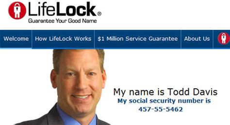 LifeLock CEO Social Security Code Commercial 的图像结果