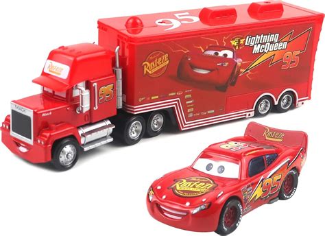 Buy Movie Cars Toys Lightning McQueen Mack Hauler Truck & Racer Speed ...