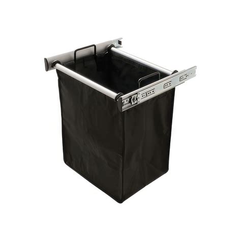 18" Pull-Out Hamper Matt Aluminium | ArchiPro NZ