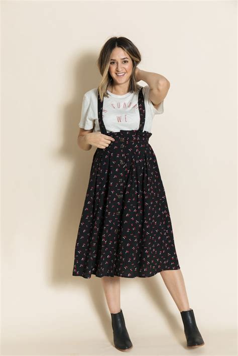 overall skirt outfit ideas
