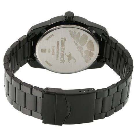 Buy Online Fastrack All Nighters Quartz Analog with Date Black Dial ...