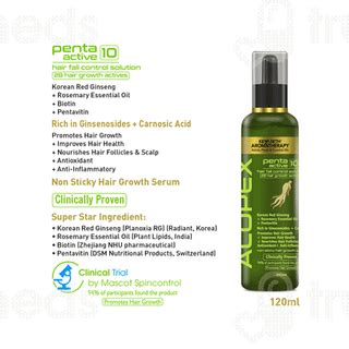 Keya Seth Aromatherapy Alopex Penta Active 10 Hair Fall Control ...