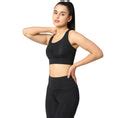BLACK TRAINING SPORT BRA WITH MESH RACER-BACK – Laasa Sports