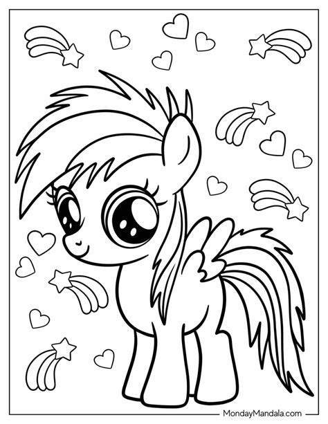 My Little Pony Coloring Rainbow Dash