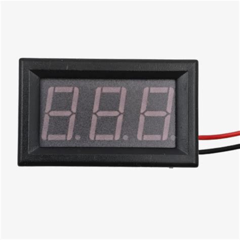 0.56 inch 0-100V DC Blue LED Two-Wire Digital Voltmeter Module ...