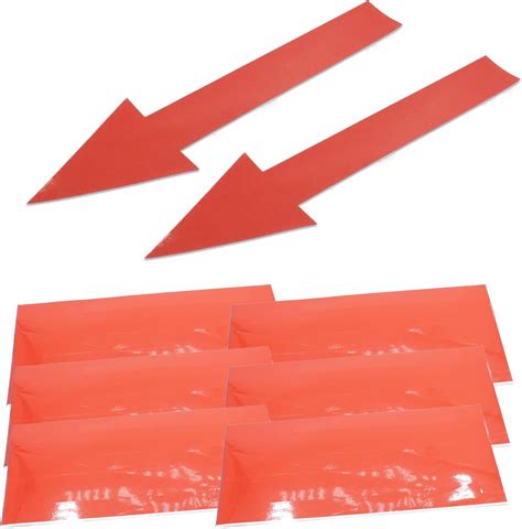 Amazon.com: Joyangy 8 x 2 inch Red Arrow Sign Stickers, 12 Pack ...