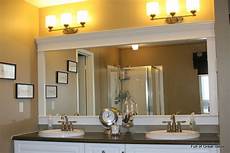 How To Frame Existing Bathroom Mirror by Of Great Ideas Framing A Builder Grade Mirror That How To Frame Existing Bathroom Mirror