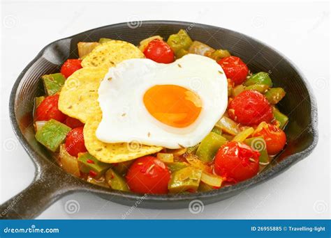 Mexican Breakfast Food Huevos Rancheros Stock Image - Image of mexican ...