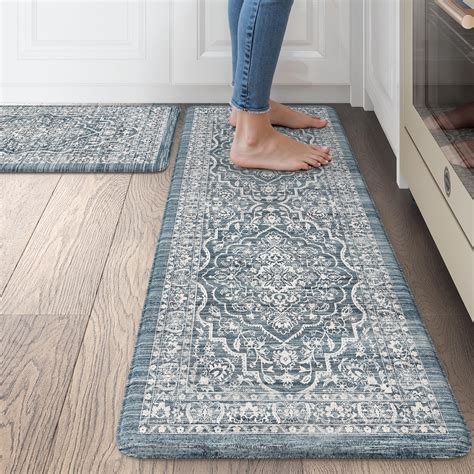 Blue Kitchen Floor Mats