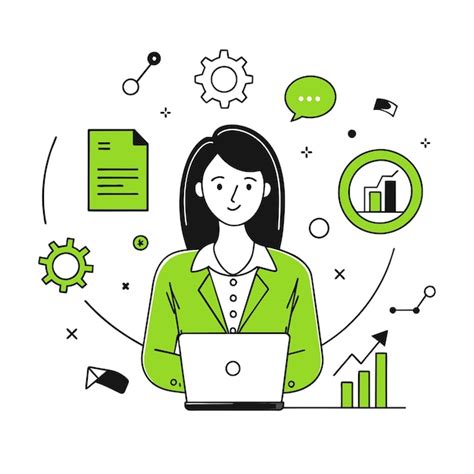 Tips business illustration of a woman | Premium AI-generated vector