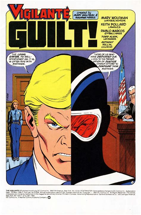 DC Comics of the 1980s: 1983 - The Vigilante by Marv Wolfman and Keith ...