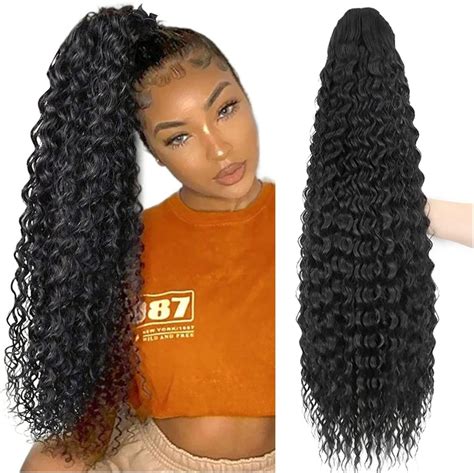 Ponytail hair Extension Extension Ponytails Clip in Natural Hair ...