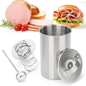 Buy Press Ham Maker, VolksRose Round Shape Stainless Steel Meat Press ...