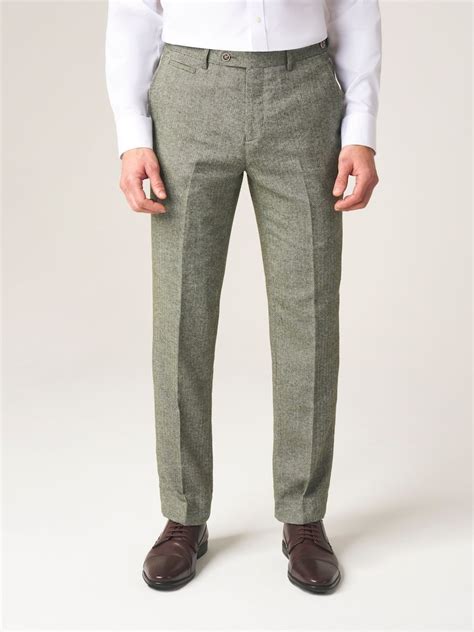 Buy Skopes Green Tailored Fit Jude Tweed Suit from Next India