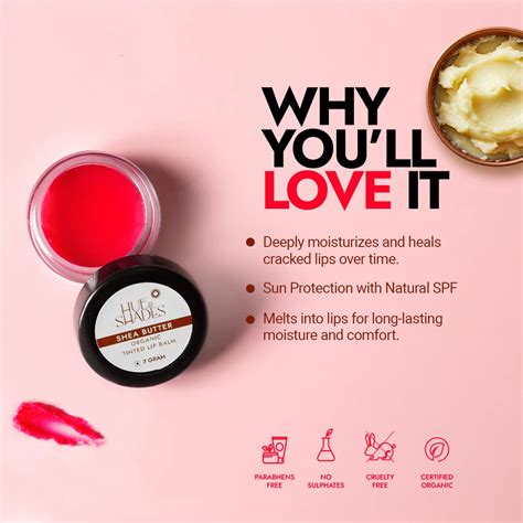 Buy Shea Butter Tinted Lip Balm | Organic Lip Balm for Dry & Chapped ...