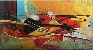 Bm Traders Textured Modern Work Painting Unframed Rolled Wall Poster ...