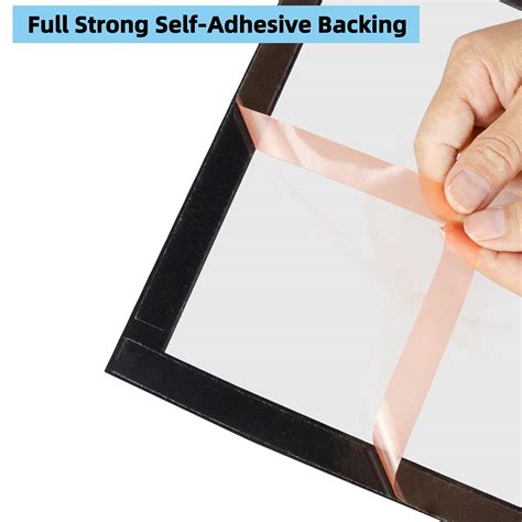 Buy JIUYE 8.5 x 11 Magnetic Sign Holder with Back Self-Adhesive ...