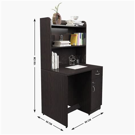 Buy Helios Chosa Study Desk with Cabinet - Brown from Helios by Home ...