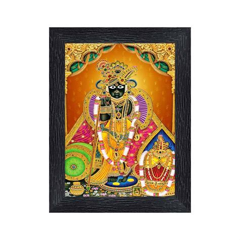 pnf Banke Bihari Lord Krishna Vrindavan Religious Wood Photo Frames ...