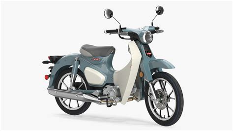 3D Scooter Honda Super Cub 2024 Green Rigged | 3D Molier International