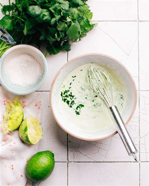 Cilantro Lime Crema - Foodess