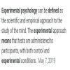 cultural psychology and experimental psychology - Brainly.in