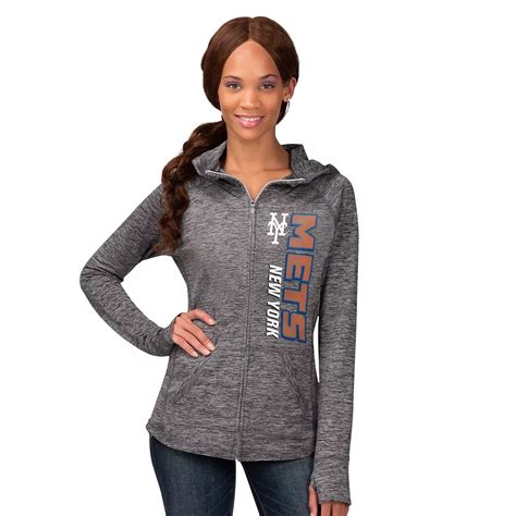 Women's G-III 4Her by Carl Banks Heather Gray New York Mets Defender ...