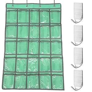 Classroom Pocket Chart with 4 pcs Adhesive Hooks, AFUNTA Hanging ...