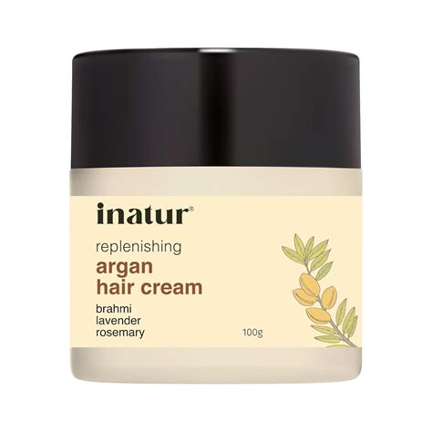 inatur Argan Oil Hair Cream for Frizzy Hair | Daily Styling, Frizz ...
