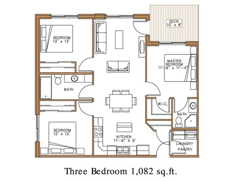 Floor plan at Northview Apartment Homes in Detroit Lakes | Great North ...