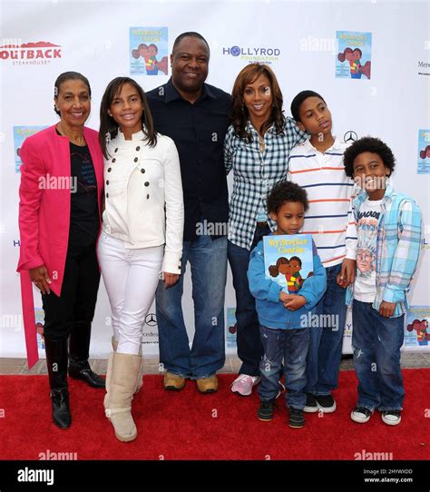 Holly Robinson Peete and Rodney Peete with family at the first annual ...