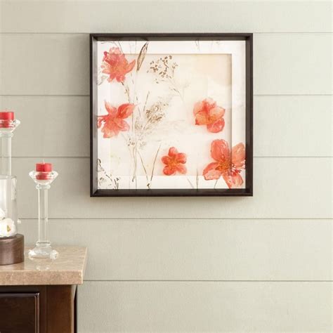 Buy Artistry-Saskia Floral Print Mirror Glass Art Photo Frame - 4 x 40 ...