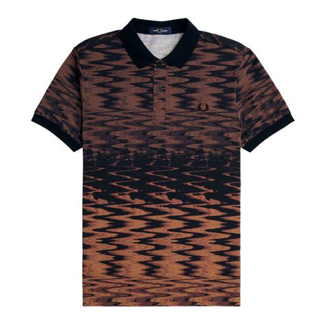 Buy Men Black Printed Polos Online - 988647 | The Collective