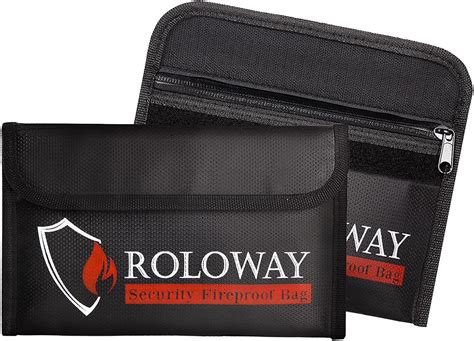 Amazon.com: ROLOWAY Small Fireproof Bag (5 x 8 inches), Non-Itchy ...