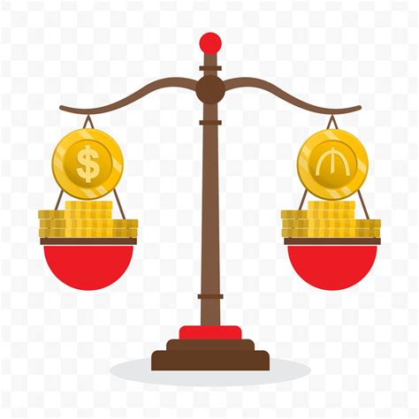 Illustration of dollar currency scale with Azerbaijani manat currency ...