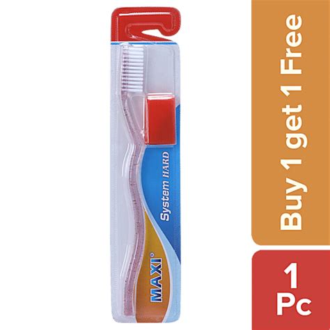 Buy MAXI System Hard Toothbrush - With Hygiene Cap Online at Best Price ...