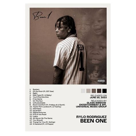 Rylo Rodriguez Been One Album Cover Music Poster Rap Home Decor For ...