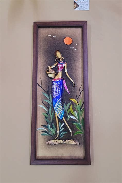 Mural Frame Colorful Craft Indian Handicrafts tribal art Home & Office ...
